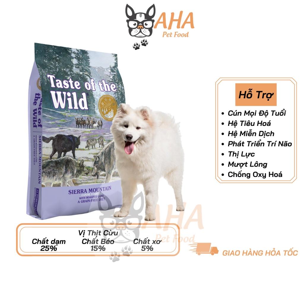 Thức Ăn Cho Chó Samoyed Taste Of The Wild Bao 2kg - Thức Ăn Cho Chó Vị Bò Rừng, Nai Nướng, Trái Cây Rau Củ Quả