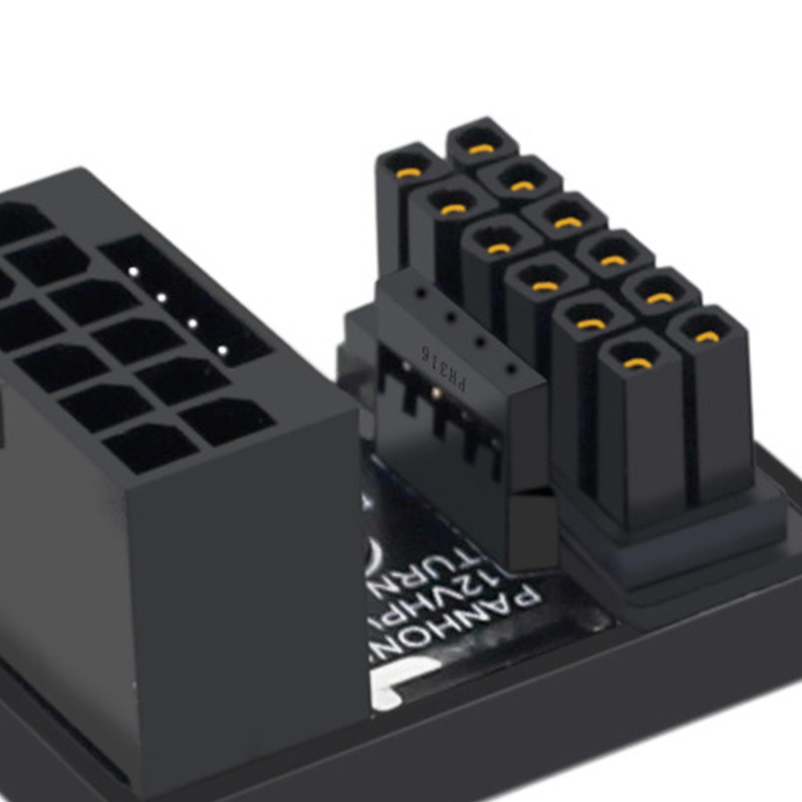 Angled Adapter, PH316, Easy to Install ,600W, 12+4Pin Graphics Connector Electronics Accessories for Desktop Graphics Card