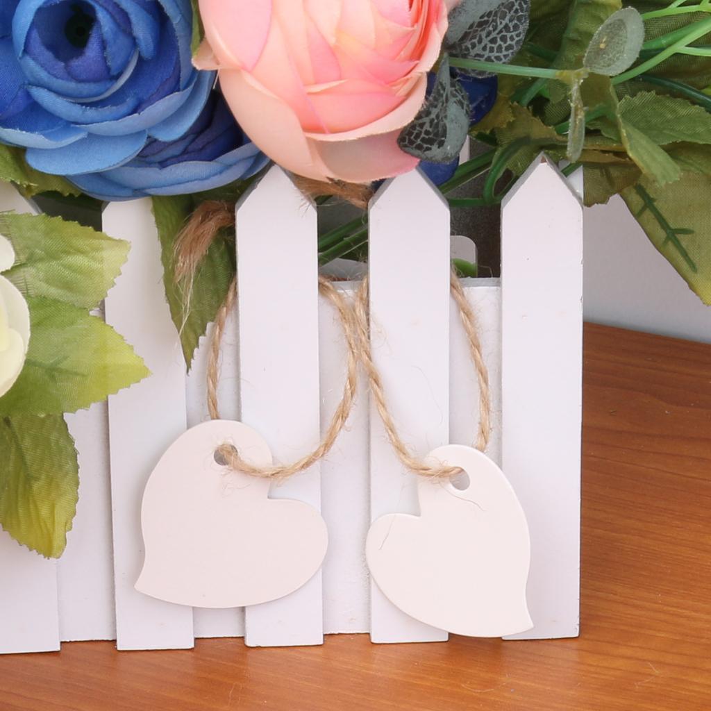 100 paper tag heart shape wedding gift label tag hanging