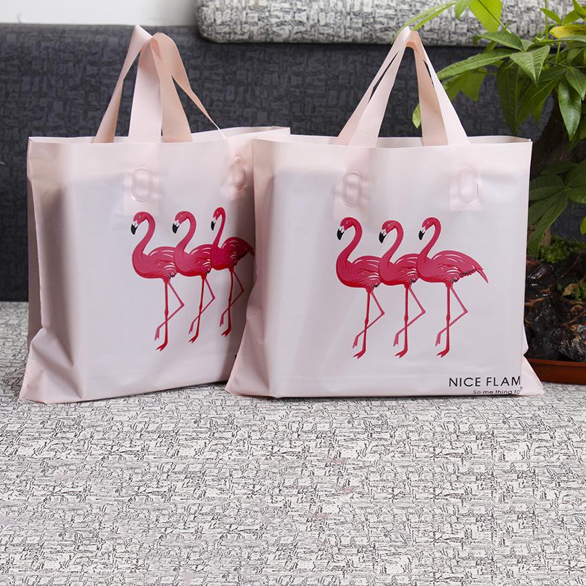 Túi tote hồng hạc Classy bằng nhựa nhiều size, màu hồng, không ra màu T1360