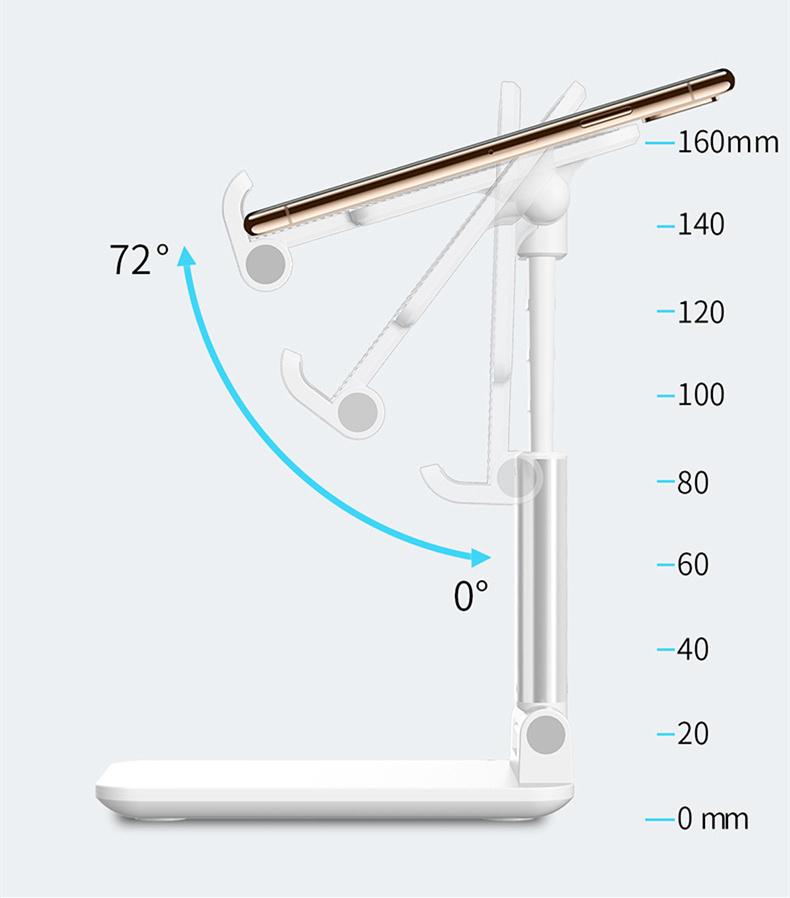 Giá đỡ điện thoại để bàn gấp Điện thoại di động Đứng tăng và giảm Giá đỡ có thể điều chỉnh