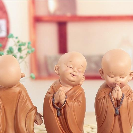 Bộ Tượng 03 Chú Tiểu Vui Vẻ
