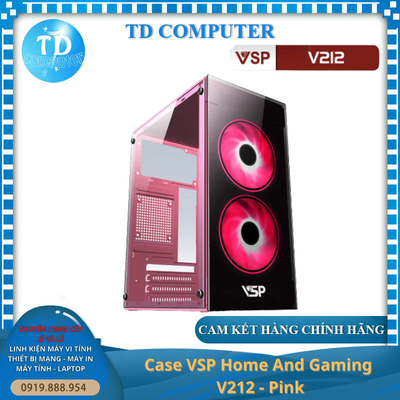 Vỏ máy tính Case VSP V212 Mica trong suốt (Mini-ATX/M-ATX/ITX) Không FAN - Hàng chính hãng TECH VISION phân phối