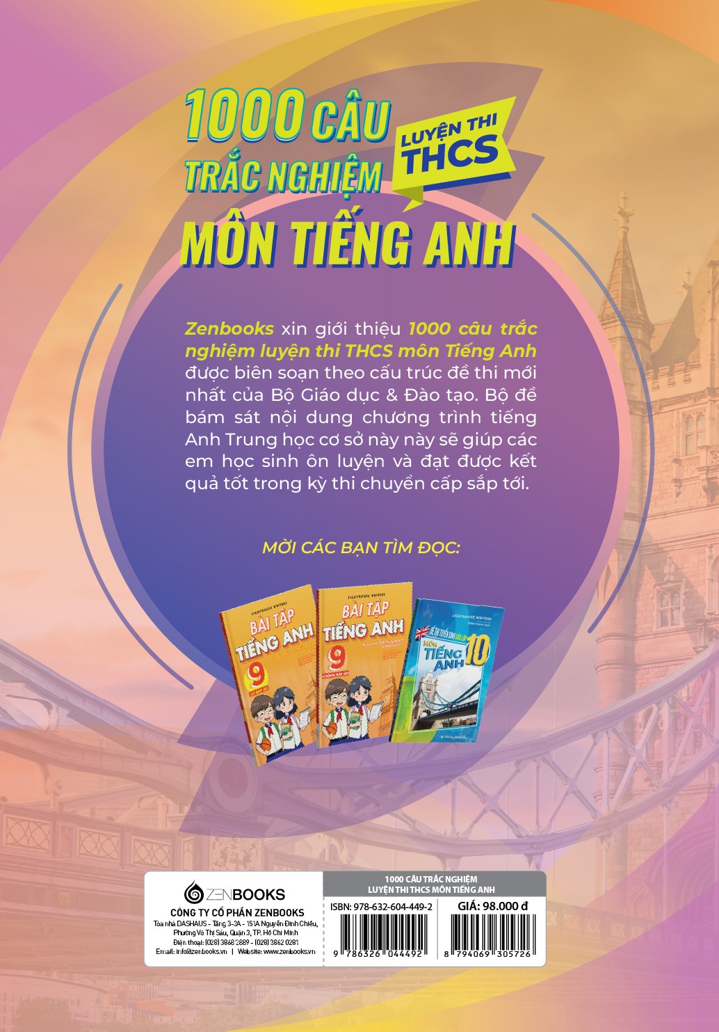 Sách 1000 Câu Trắc Nghiệm Luyện Thi THCS Môn Tiếng Anh