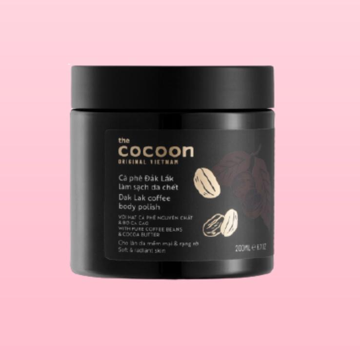 Cà phê Đắk Lắk tẩy da chết toàn thân Cocoon Dak Lak Coffee Body Polish 200ml