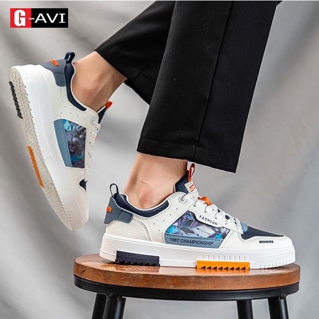 Giày sneaker nam mẫu mới kiểu dáng trẻ trung phong cách cá tính mẫu hot trend 2023 mã 007