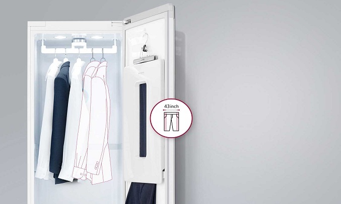 Tủ chăm sóc quần áo thông minh LG S5MB - Có thể treo 5 chiếc quần áo