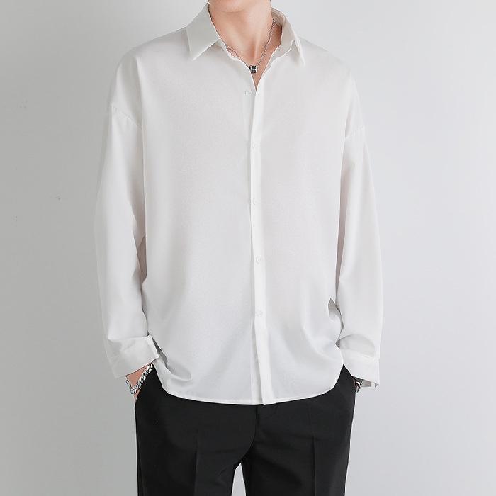 Áo sơ mi nam, sơ mi dài tay thời trang nam Menswear phong cách công sở chất liệu lụa mịn dáng Hàn Quốc không nhăn