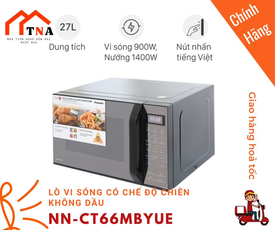 Lò Vi Sóng Panasonic NN-CT66MBYUE , 27 lít - bảo hành tại nhà 12 tháng - Hàng chính hãng