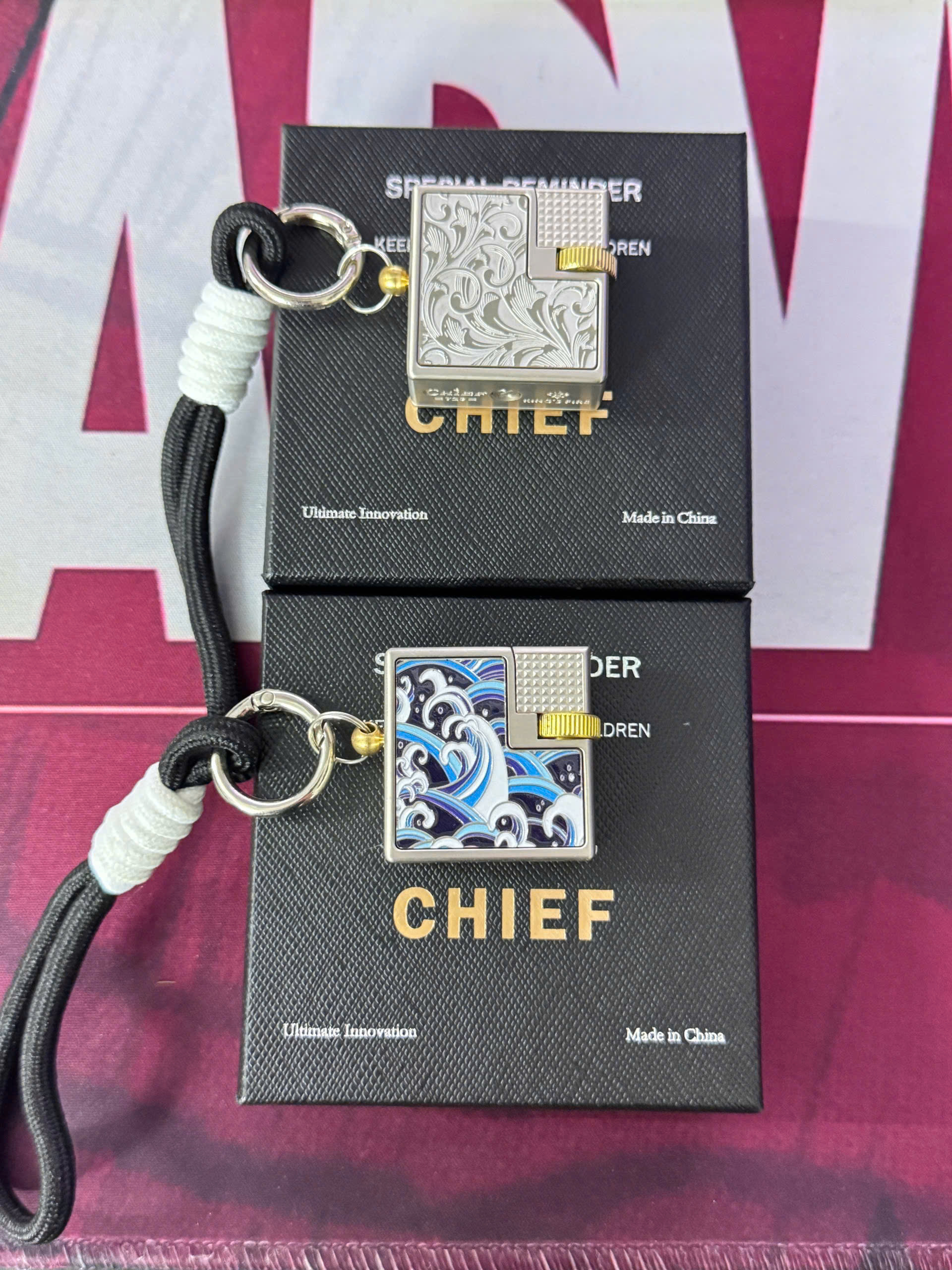 Vỏ hộp quẹt xăng đá CF-720 có móc treo chìa khóa (Giao ngẫu nhiên)