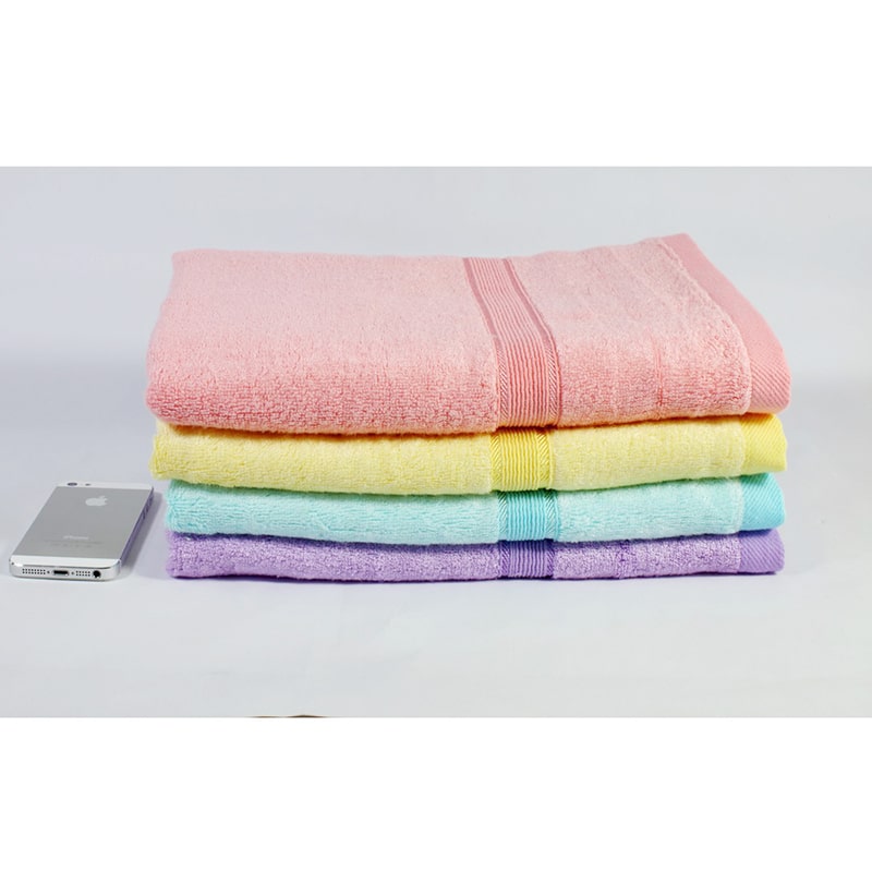 Combo 3 khăn tắm sợi tre 60x120 cm - 370Gr dùng trong gia đình Cao Cấp (Giao màu ngẫu nhiên)