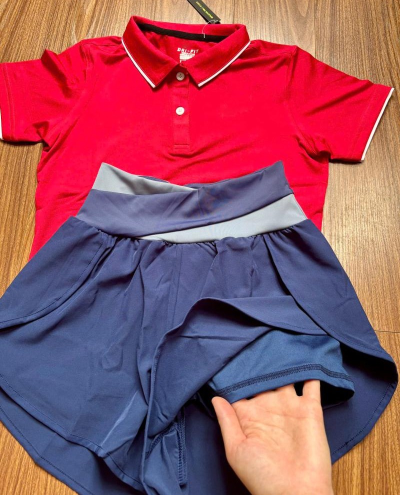 Bộ quần áo thể thao nữ đa năng chạy bộ, tennis, pickeball, yoga,gym,aerobic,zumba