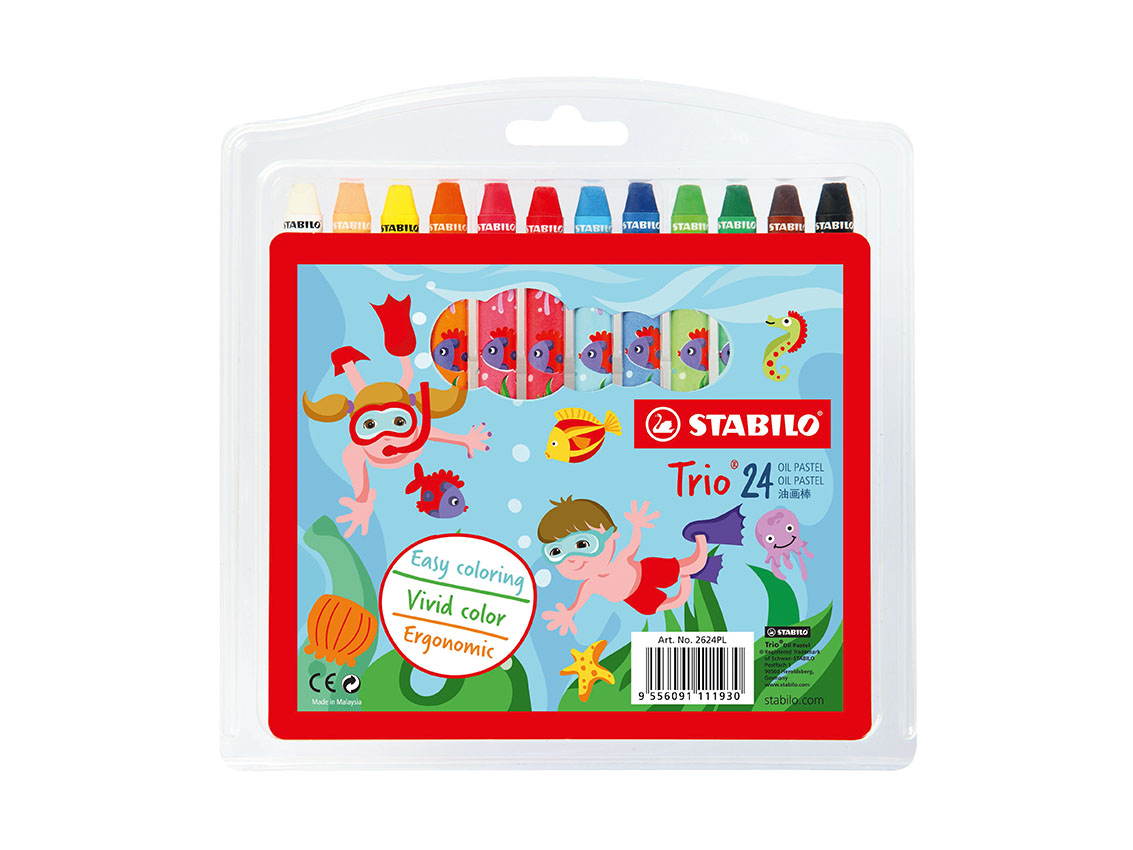 Bộ Bút Sáp Dầu Stabilo Trio OP2624