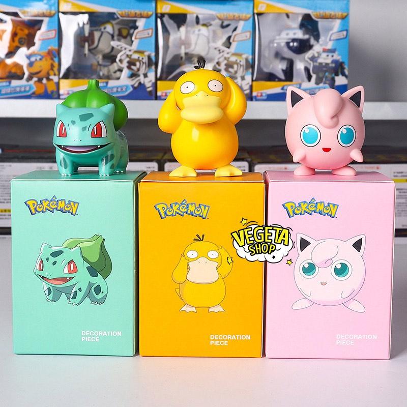 Mô hình Charmander Pikachu Bubasaur Squirtle Psyduck Jigglypuff nguyên bản - Hộp màu tinh tế mô hình sắc nét - Cao 5~8cm