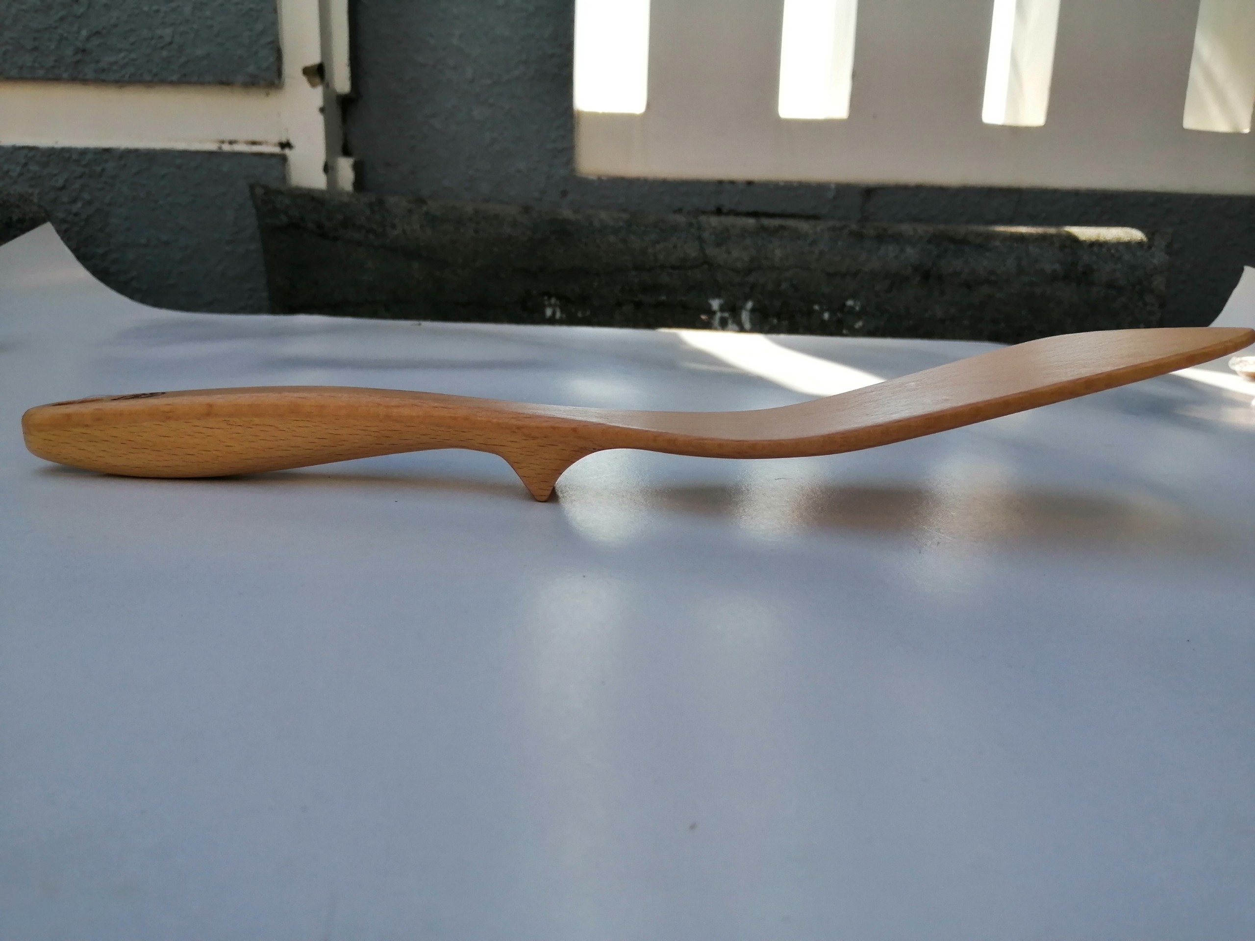 Sạn Xào Có Đế Chân - Sạn Gỗ Xéo 13 ( 34 x 7.5 cm ) - Đồ Gỗ Nhà Bếp Thương Hiệu Trường Sơn