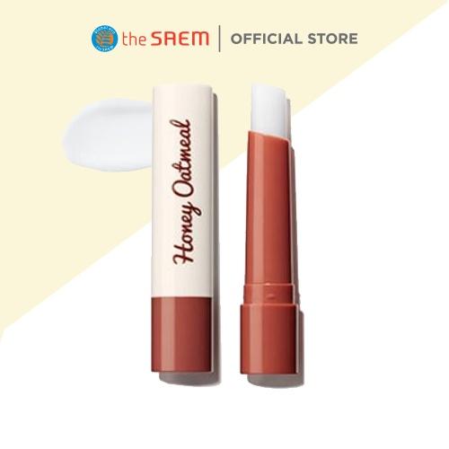 Son Dưỡng Môi Không Màu the SAEM Honey Oatmeal Melting Lip Balm 2g