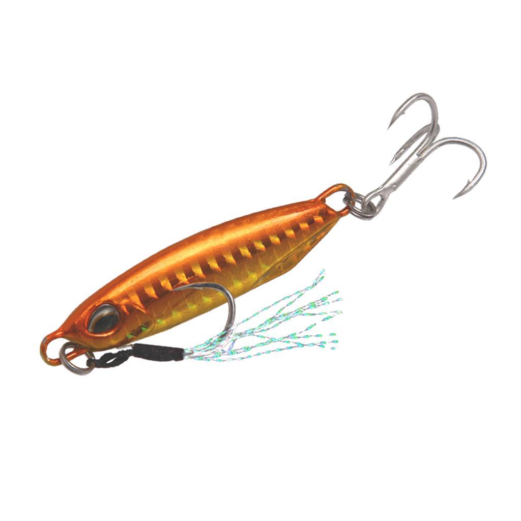 Life-like Metal Hard Jigging Lead Fish 16g 5cm Minnow Fishing Lure 3D Eyes