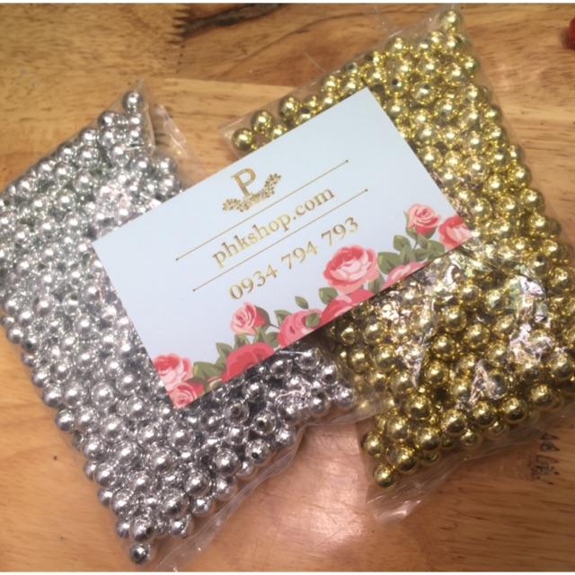 100g HẠT CHÂU MẠ VÀNG- BẠC