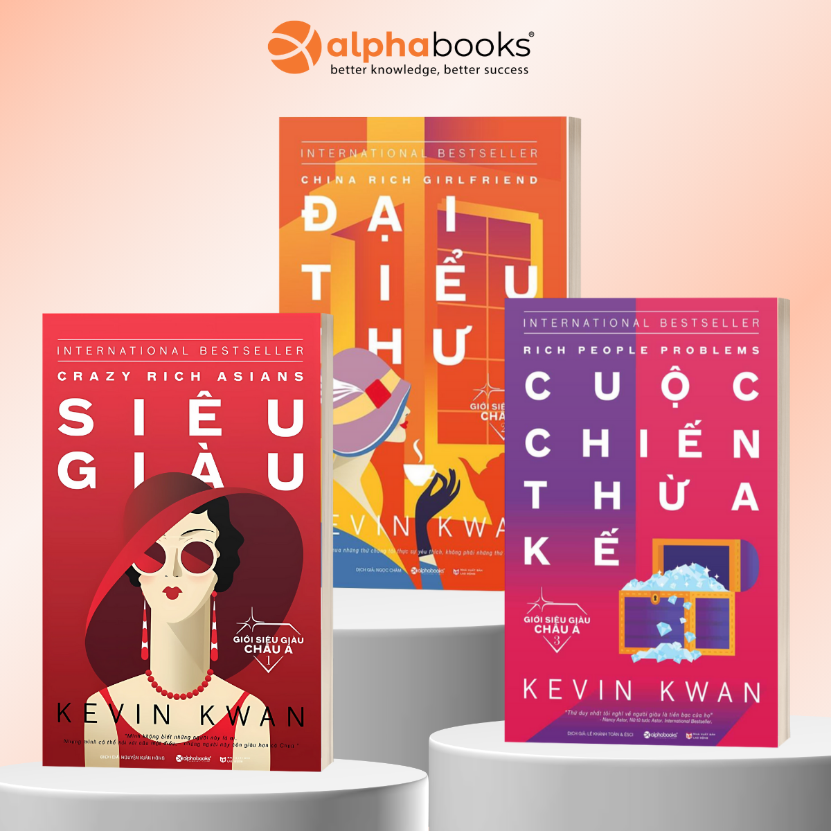 Combo Bí Mật Giới Siêu Giàu ( Giới Siêu Giàu Châu Á 1: Siêu Giàu + Giới Siêu Giàu Châu Á 2: Đại Tiểu Thư + Giới Siêu Giàu Châu Á 3: Cuộc Chiến Thừa Kế) (Tặng Notebook tự thiết kế)