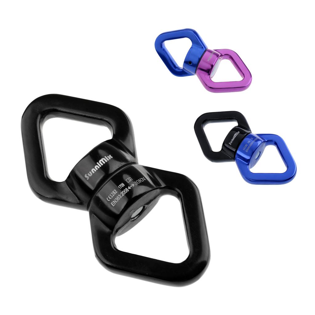 30KN Rope Swivel Connector Spinner for Rock Climbing/Swing Set/Aerial Dance