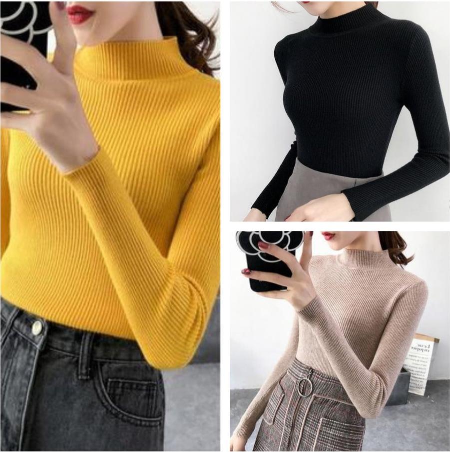 ÁO LEN LÔNG CỪU CAO CÂP CỔ 5CM