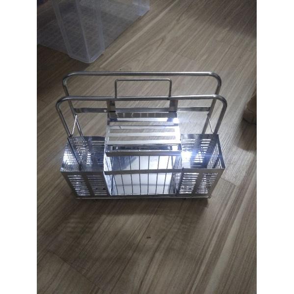 GIÁ KỆ ĐỂ DAO, THỚT INOX ĐA NĂNG