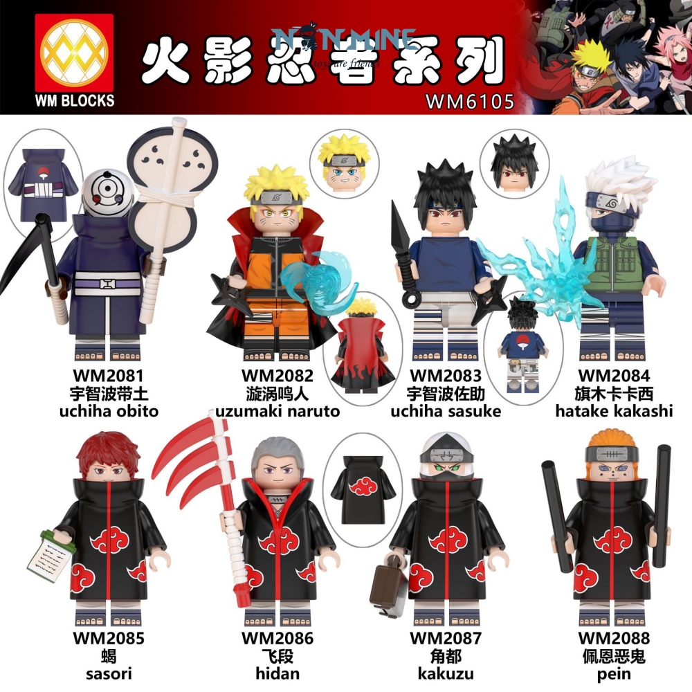 Minifigures Lắp Ráp Mô Hình Nhân Vật Truyện Tranh Hoạt Hình Naruto Nhiều Mẫu WM6105