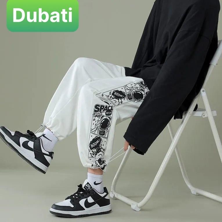 QUẦN JOGGER NAM NỮ UNISEX CHẤT NỈ DÀY DA CÁ ỐNG SUÔNG RỘNG BOOM SPACE RÚT DÂY PHONG CÁCH CAO CẤP NEW - DUBATI FASHION