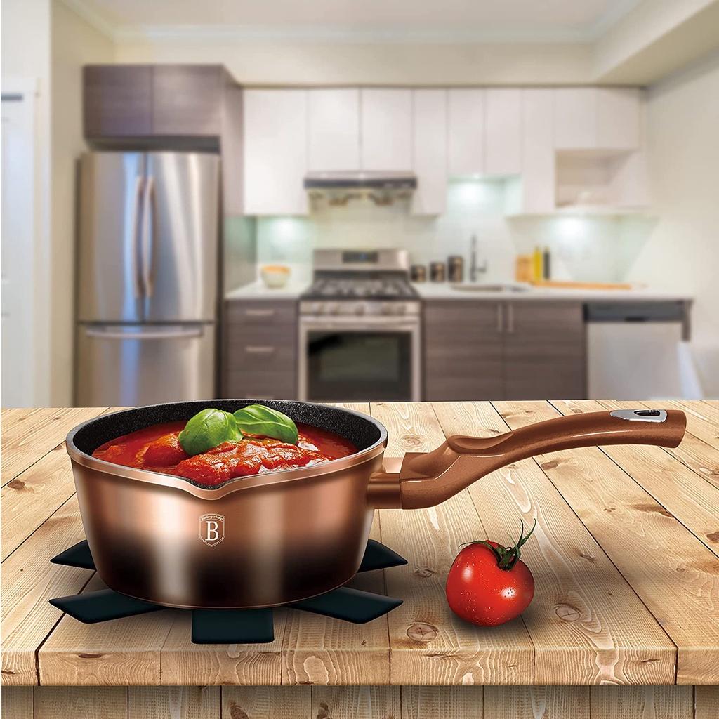 Bộ Nồi Berlinger Haus, Bội Nồi 15Chi Tiết, Dẫn Nhiệt Tốt, Dùng Cho Mọi Loại Bếp, Nhập Đức
