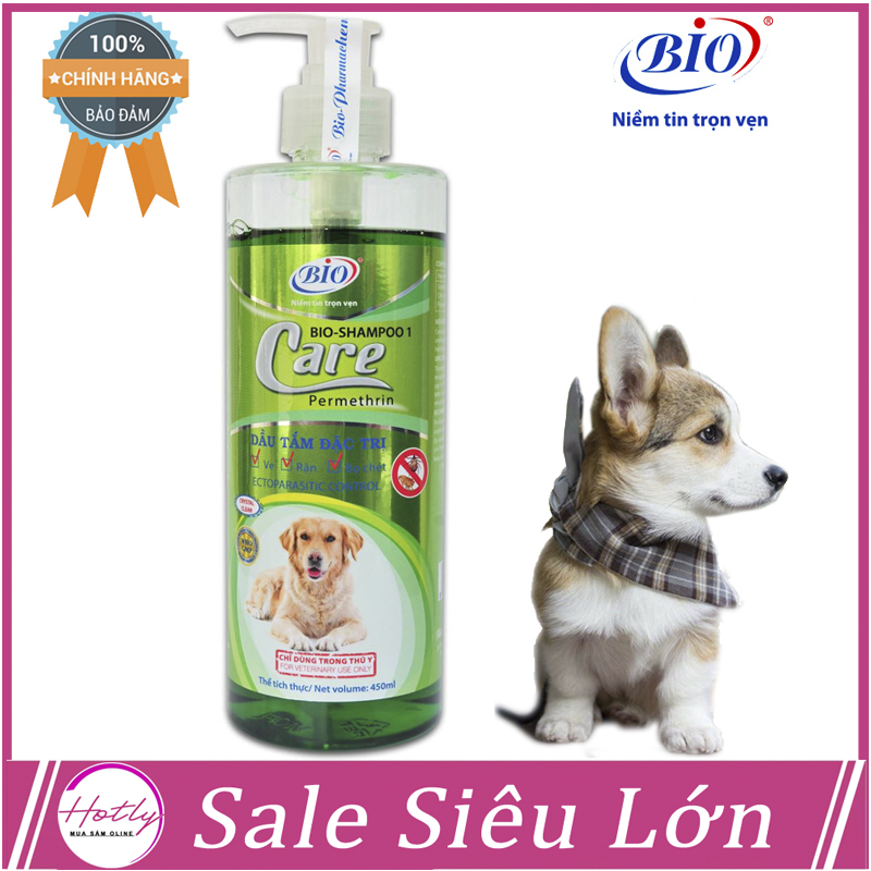 [SALE] Sữa Tắm Tiêu Diệt Ve Rận bọ chét Bio Care 450ml-79302