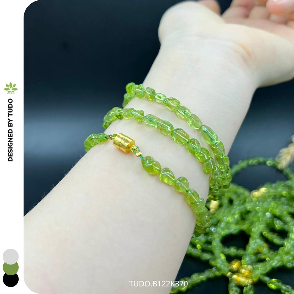 Vòng Tay Nữ Đẹp - Vòng Phong Thủy Mệnh Mộc Hỏa TUDO B122K370 VDPERI Hạt Vô Định