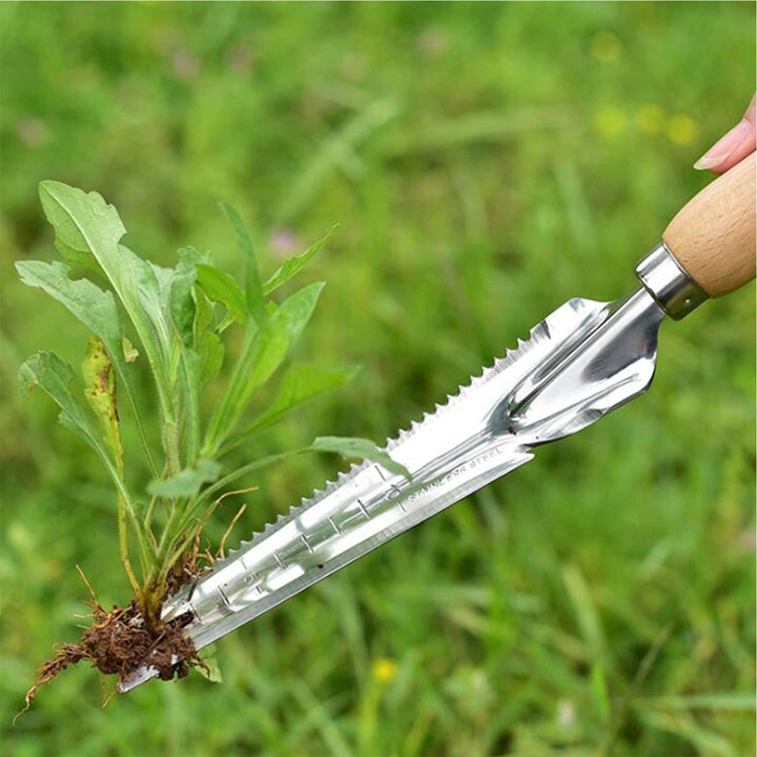 Dụng cụ làm cỏ bằng tay, Dụng cụ làm cỏ bằng tay đa dụng trong vườn có tay cầm bằng gỗ
