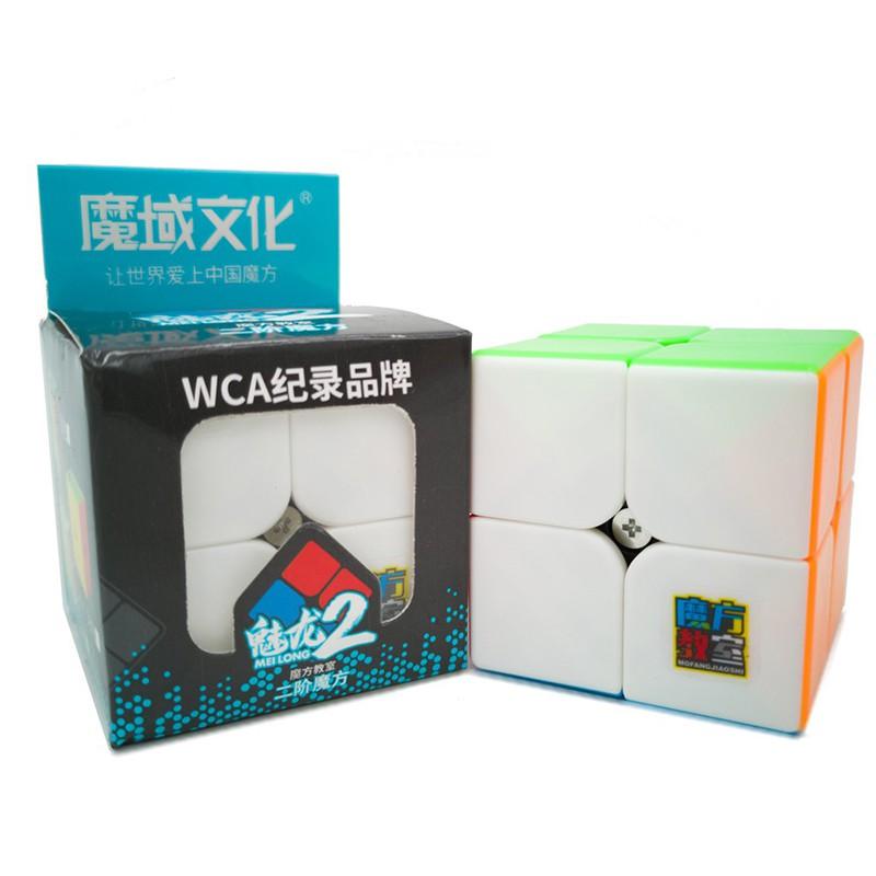 Rubik 2x2 Stickerless MoYu MeiLong MFJS Rubik 2 Tầng Khối Lập Phương Ma Thuật