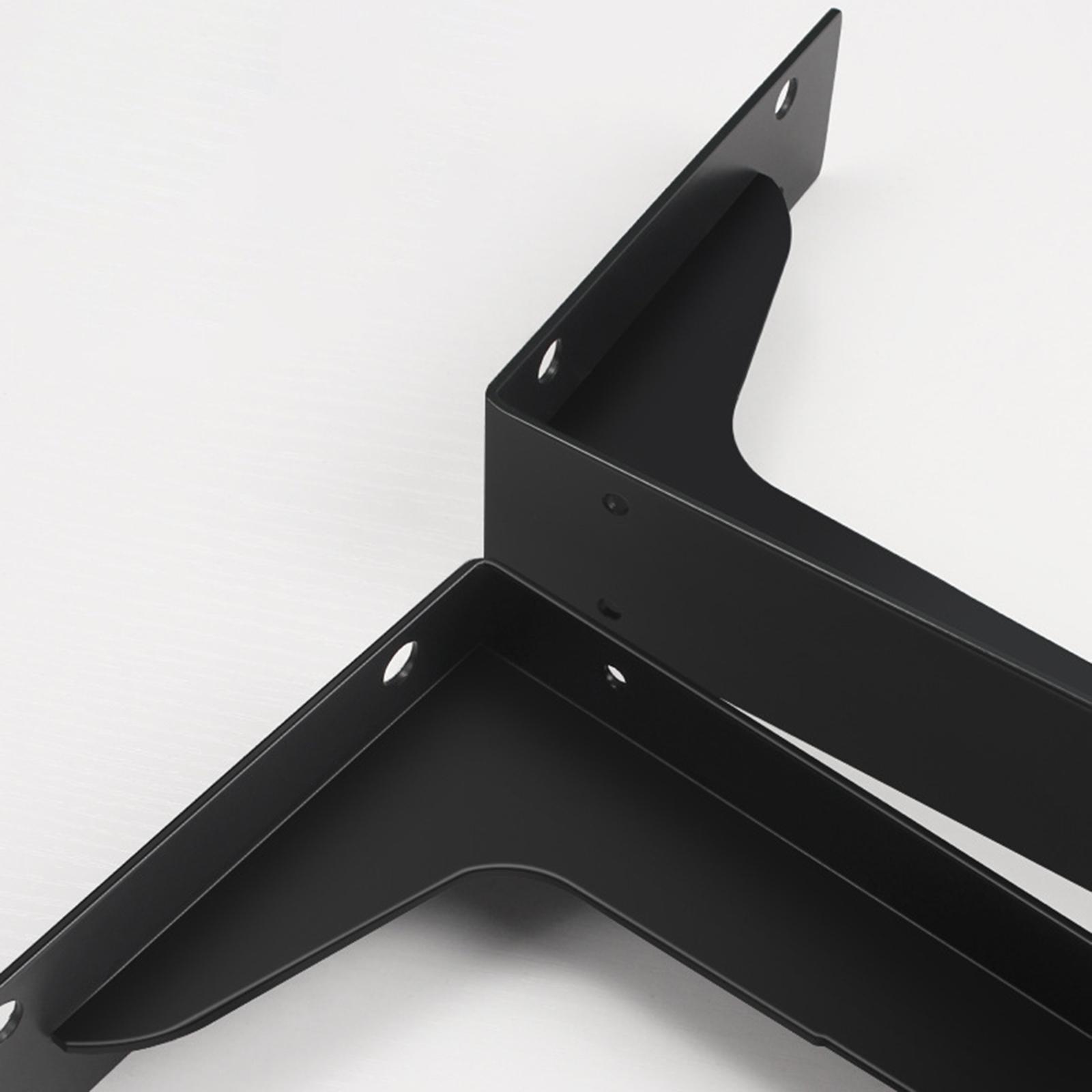Thickened Shelf Bracket, 90 Degree Metal Tripod Wall Mount with Screws Strong Load Bearing Triangle Bracket for Work Furniture