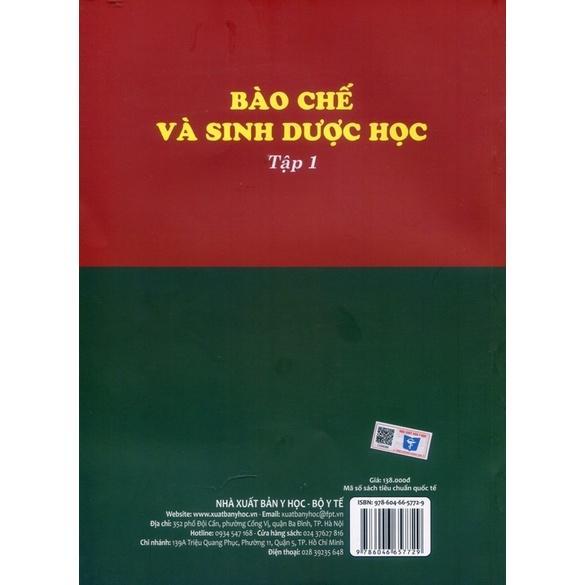 Sách - Bào chế và sinh dược học tập 1 2022
