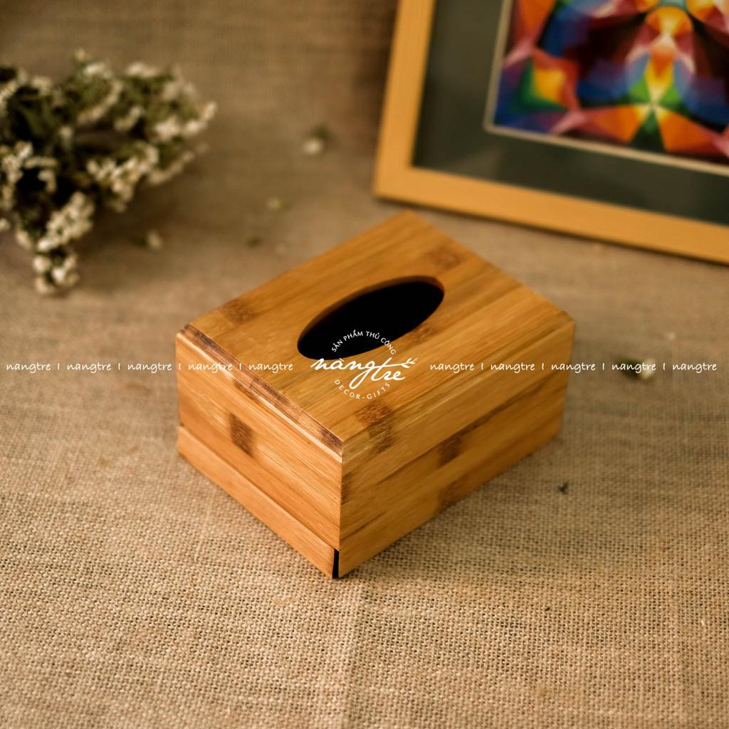 Hộp đựng khăn giấy bằng tre- Hộp tre khăn giấy - Bamboo tissue box