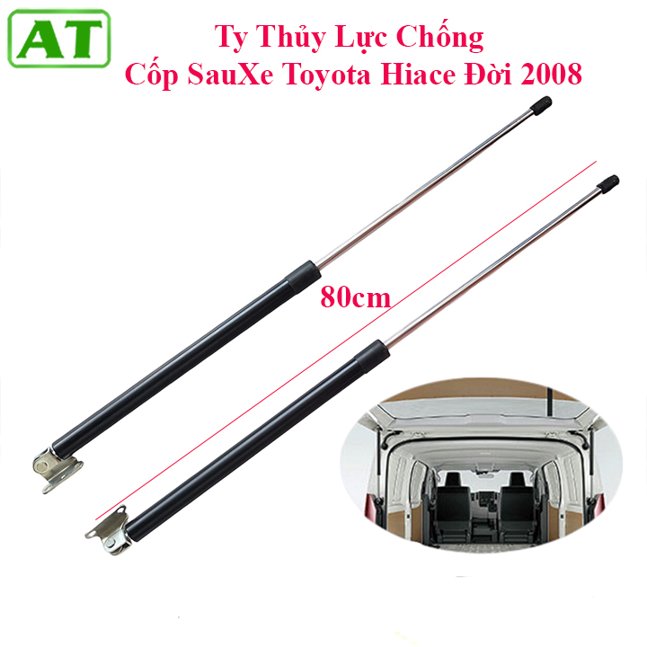 Ty chống cốp, capo xe Toyota Hiace Tải van 3 chỗ,Đời 2008,máy dầu chịu tải 1000N  chiều dài 80cm
