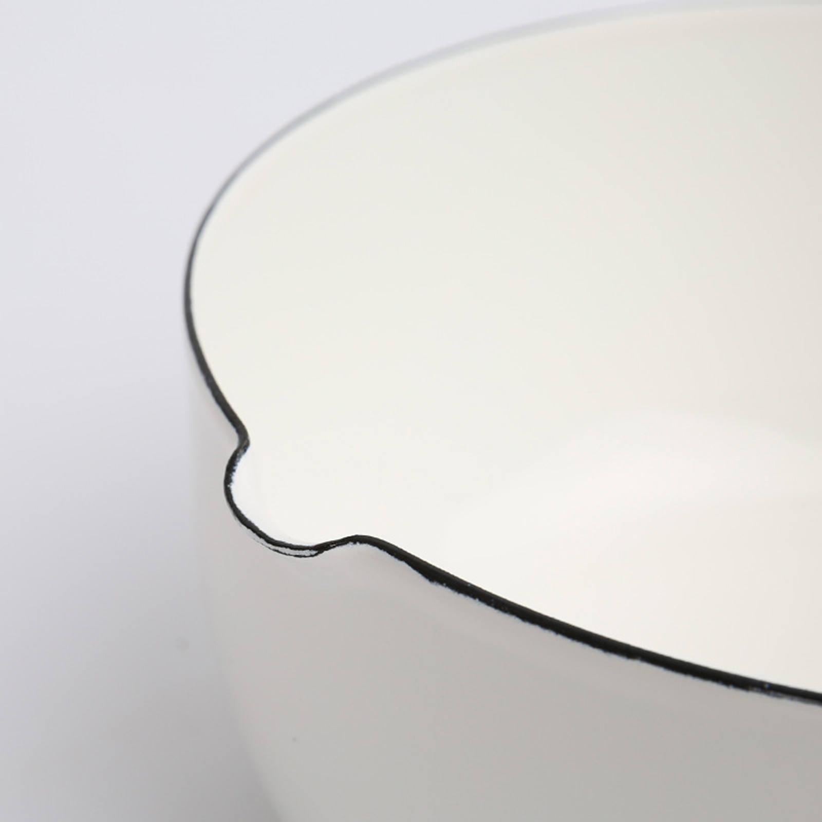 1.5L Enamel Milk Pan Milk Pot Saucer Non-Stick for Home Stoves All Hobs