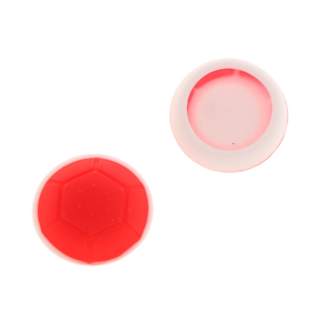 Pair Silicone Joystick Thumb Stick Grips Caps  for PS4 PS3 Xbox 360 Red