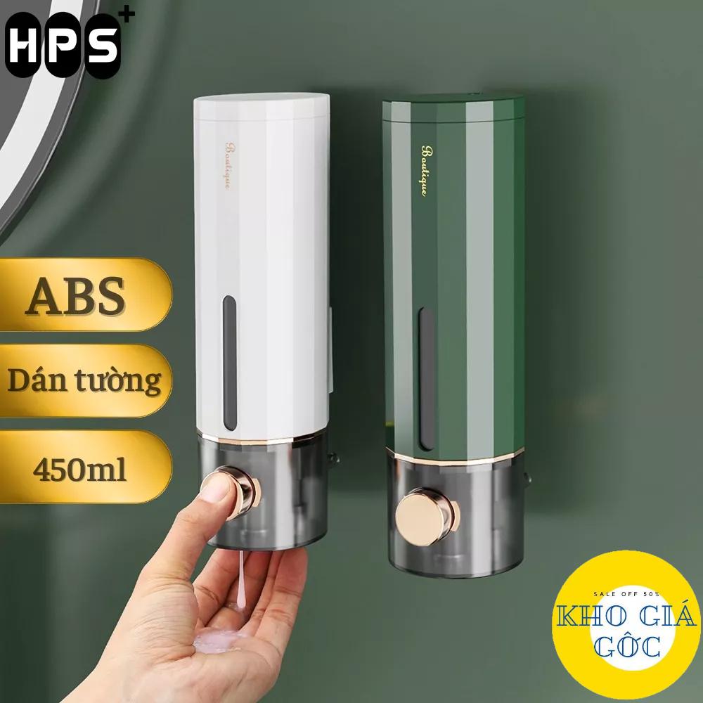 Hộp đựng sữa tắm dung tích 450ml Nhả dầu gội nước rửa tay gắn tường không cần khoan tiện lợi chất liệu nhựa ABS