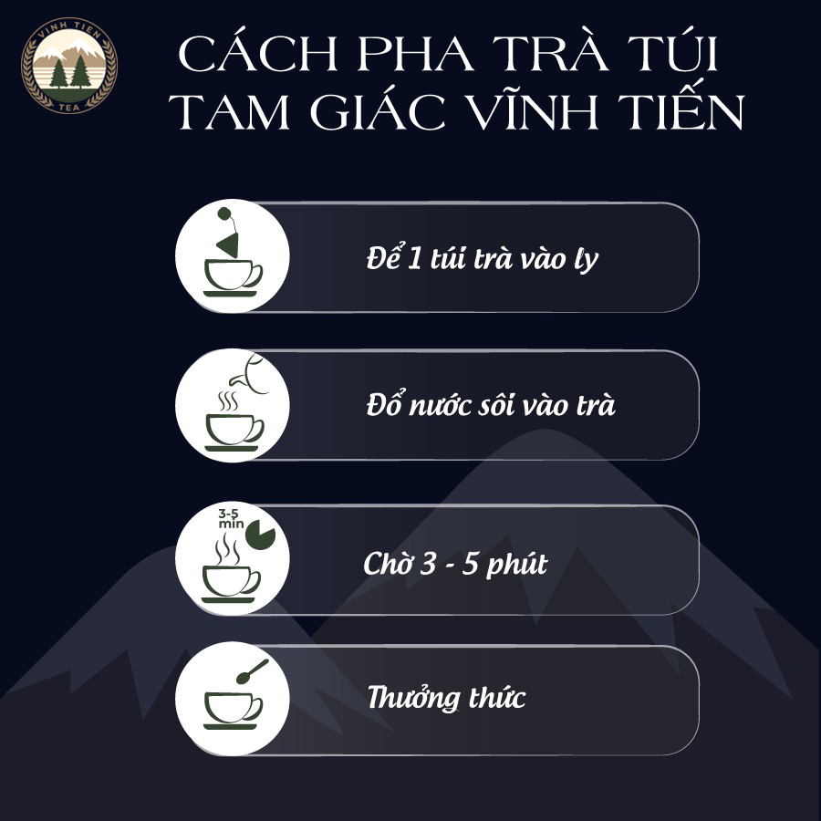 Trà Khổ Qua Túi Tam Giác Vĩnh Tiến - Thanh Nhiệt, Giải Độc Gan, Giảm Cân, Ngủ Ngon