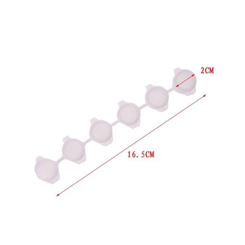 Set 6 hũ, lọ đựng, màu, pha màu hoặc đựng dầu bóng bảo vệ tranh