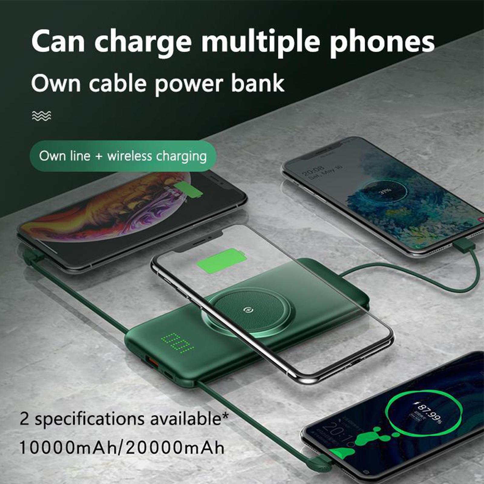 Wireless Charger Powerbank Battery Charger For IOS/Android