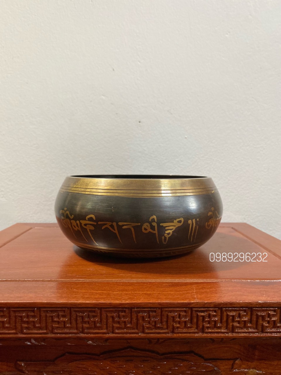 Chuông Bát NePal - chuông xoay thiền, tập yoga size 19.5cm