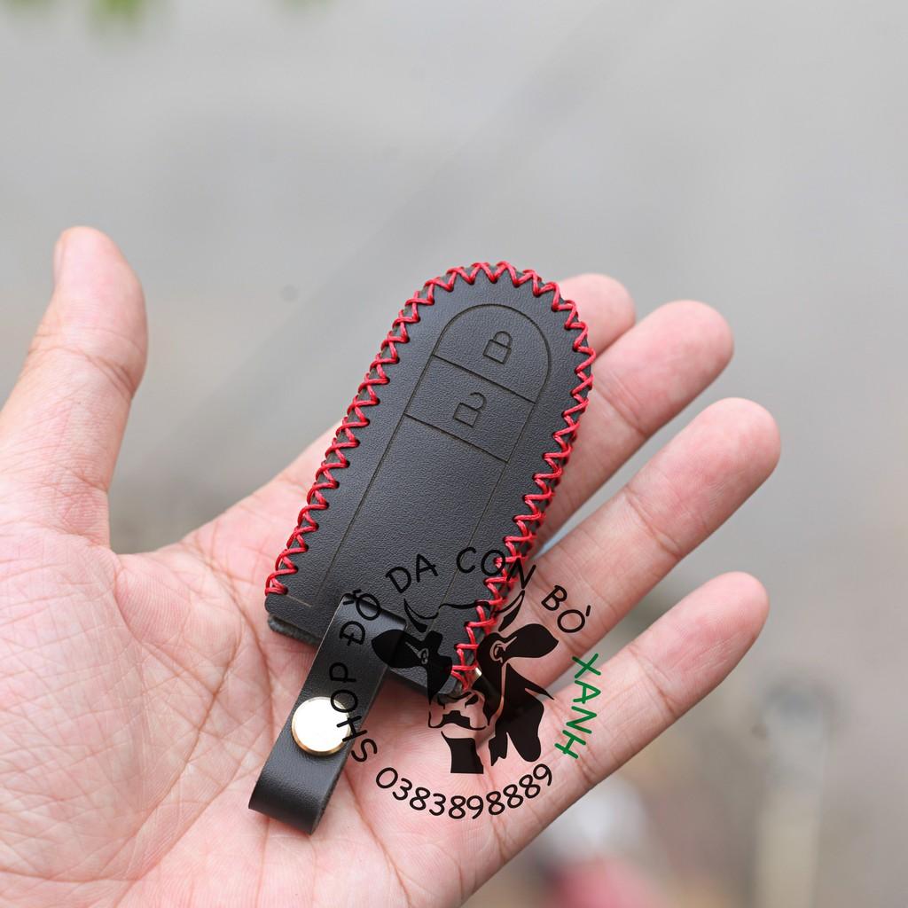 Bao da dành cho chìa khoá Toyota Rush, Wigo smartkey handmade da thật 005