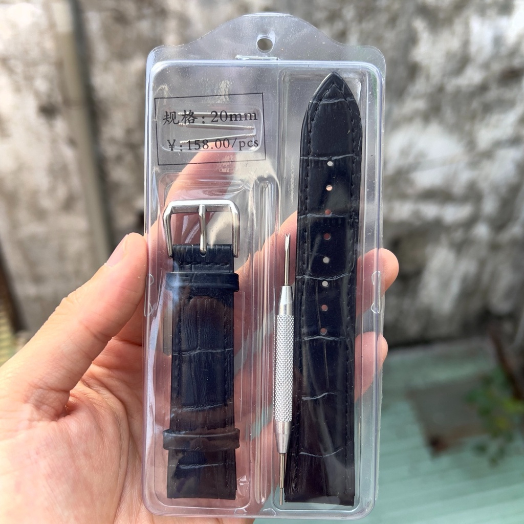 Dây da đeo dành Cho đồng hồ size 20mm, 22mm tương thích nhiều loại đồng hồ, tháo lắp dễ dàng