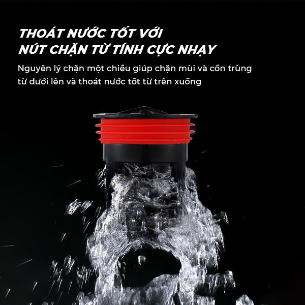 Bịt Cống Chặn Mùi Hôi Ngăn Ngừa Côn Trùng Chống Tắc Cống - Nắp Cống Chống Trào Ngược Khử Mùi Đường Thoát Nước