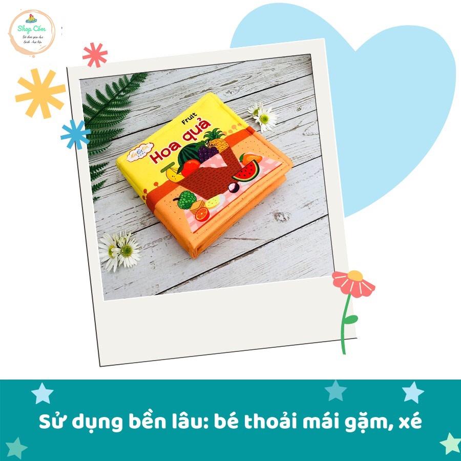 Sách vải từ điển, kích thích đa giác quan: My very first book, kích thước 15x15cm 12 trang