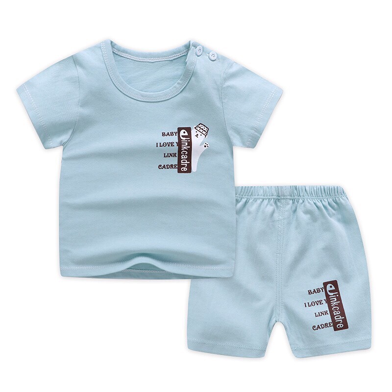 Đồ bộ quần áo trẻ em bé trai chất liệu cotton thấm hút mồ hôi thoáng mát