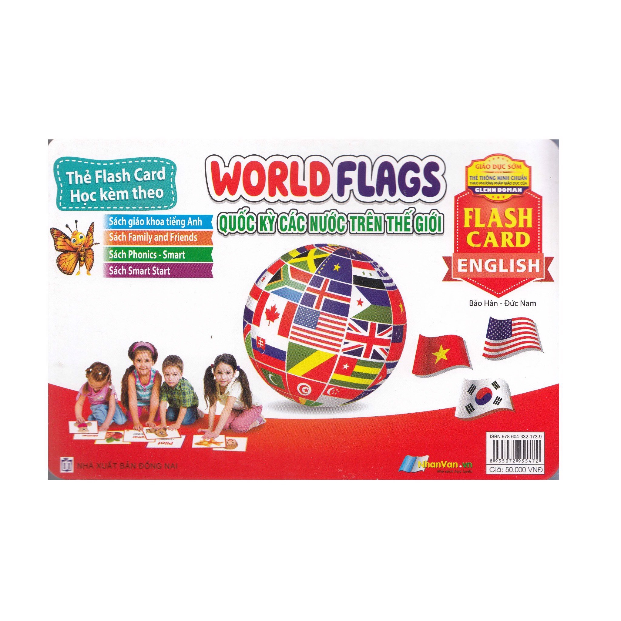 Thẻ Flash Card Tiếng Anh Học Kèm Theo - World Flags - Quốc Kỳ Các Nước Trên Thế Giới